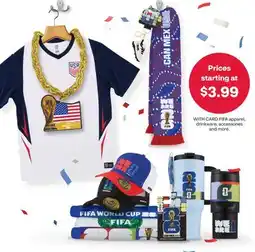 CVS FIFA apparel, drinkware, accessories and more offer