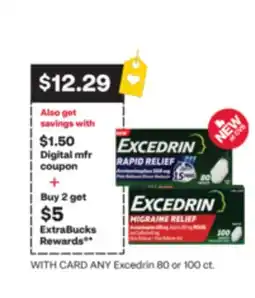 CVS ANY Excedrin 80 or 100 ct offer