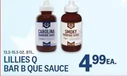 Kings Food Markets LILLIES Q BAR B QUE SAUCE offer