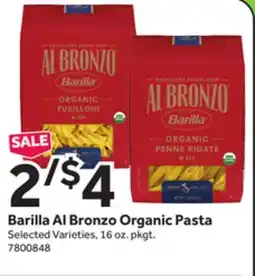 Stop&Shop Barilla Al Bronzo Organic Pasta offer