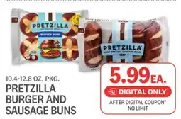 Kings Food Markets PRETZILLA BURGER AND SAUSAGE BUNS offer