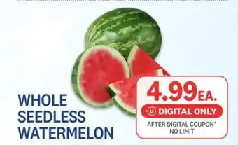 Kings Food Markets WHOLE SEEDLESS WATERMELON offer