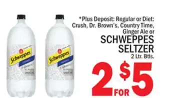C Town SCHWEPPES SELTZER offer