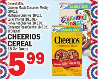 C Town General Mills CHEERIOS CEREAL offer