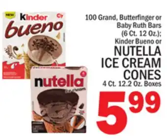 C Town NUTELLA ICE CREAM CONES offer