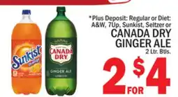 C Town CANADA DRY GINGER ALE offer