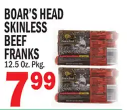 C Town BOAR'S HEAD SKINLESS BEEF FRANKS offer