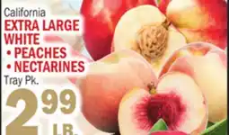 C Town EXTRA LARGE WHITE PEACHES, NECTARINES offer
