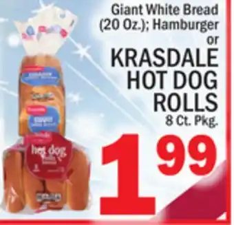 C Town KRASDALE HOT DOG ROLLS offer