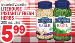 C Town LITEHOUSE INSTANTLY FRESH HERBS offer