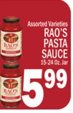 C Town RAO'S PASTA SAUCE offer