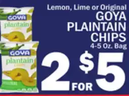 C Town GOYA PLAINTAIN CHIPS offer