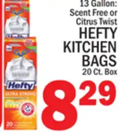 C Town HEFTY KITCHEN BAGS offer