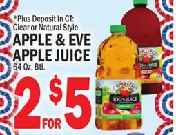 C Town APPLE & EVE APPLE JUICE offer