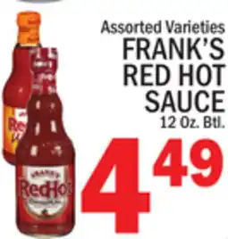 C Town FRANK'S RED HOT SAUCE offer