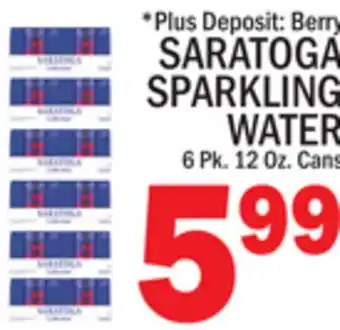 C Town SARATOGA SPARKLING WATER offer