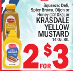 C Town KRASDALE YELLOW MUSTARD 14 Oz. Btl offer