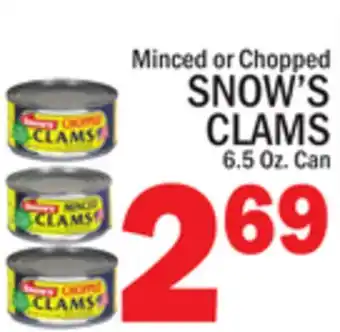 C Town SNOW'S CLAMS offer