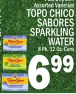 C Town TOPO CHICO SABORES SPARKLING WATER offer