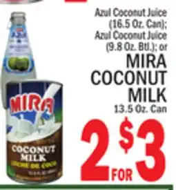 C Town MIRA COCONUT MILK 13.5 Oz. Can offer