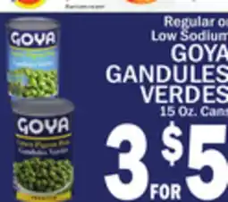 C Town GOYA GANDULES VERDES offer