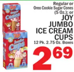 C Town JOY JUMBO ICE CREAM CUPS offer