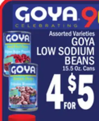 C Town GOYA LOW SODIUM BEANS offer