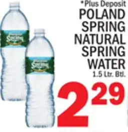 C Town POLAND SPRING NATURAL SPRING WATER offer
