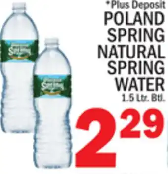 C Town POLAND SPRING NATURAL SPRING WATER offer