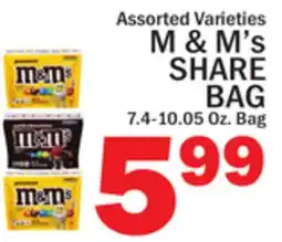 C Town M & M's SHARE BAG offer