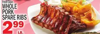 C Town WHOLE PORK SPARE RIBS offer