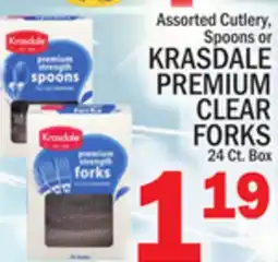 C Town KRASDALE PREMIUM CLEAR FORKS offer