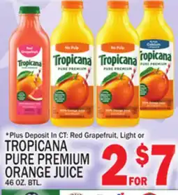 C Town TROPICANA PURE PREMIUM ORANG JUICE offer