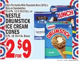 C Town NESTLE DRUMSTICK ICE CREAM CONES 4 Pk. 18-18.4 Oz. Boxes offer
