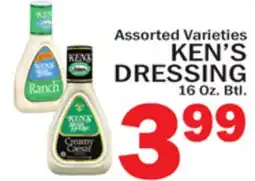 C Town KEN'S DRESSING offer