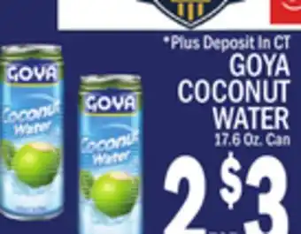 C Town GOYA COCONUT WATER offer