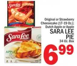 C Town SARA LEE PIE offer