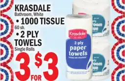 C Town KRASDALE 1000 TISSUE 60 sh offer