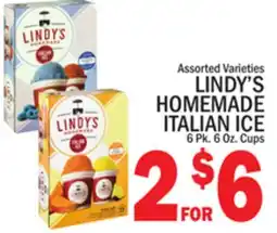 C Town LINDY'S HOMEMADE ITALIAN ICE offer