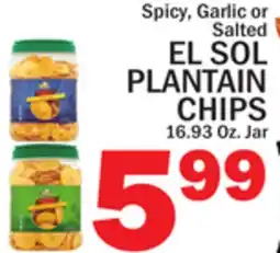 C Town EL SOL PLANTAIN CHIPS offer