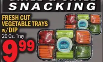 C Town FRESH CUT VEGETABLE TRAYS w/DIP offer