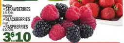 C Town STRAWBERRIES, BLACKBERRIES, RASPBERRIES offer