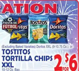 Bravo Supermarkets TOSTITOS TORTILLA CHIPS XXL offer