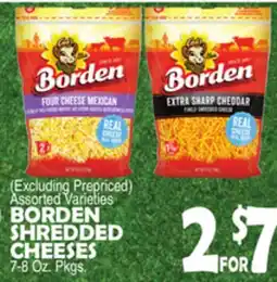 Bravo Supermarkets BORDEN SHREDDED CHEESES offer