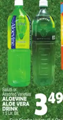 Bravo Supermarkets ALOEVINE ALOE VERA DRINK offer