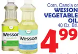 Bravo Supermarkets WESSON CANOLA OIL WESSON VEGETABLE OIL offer