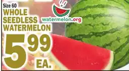 Bravo Supermarkets WHOLE SEEDLESS WATERMELON offer