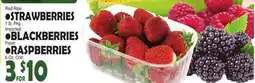 Bravo Supermarkets STRAWBERRIES, BLACKBERRIES or RASPBERRIES offer