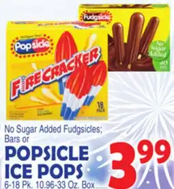 Bravo Supermarkets POPSICLE ICE POPS offer