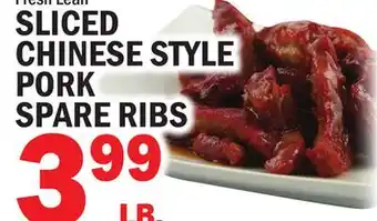 Bravo Supermarkets SLICED CHINESE STYLE PORK SPARE RIBS offer